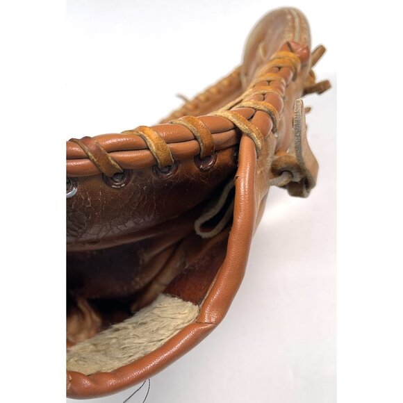 VTG DAMAX-PRO 600 EZ-Catch Pocket Top Grain Leather SOFTBALL GLOVE LHT *Read* - Picture 9 of 10